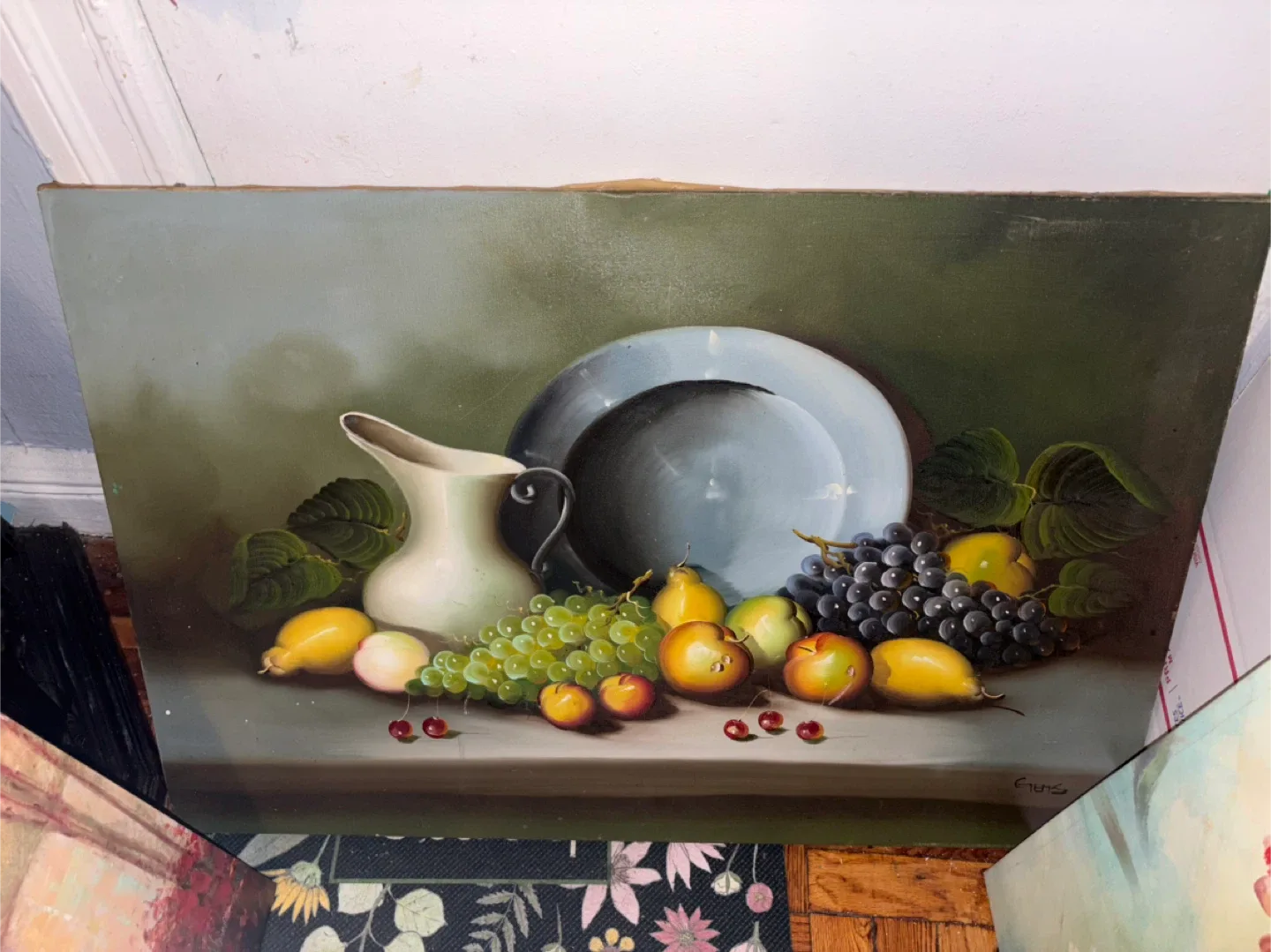 Vintage Still Life Oil Painting