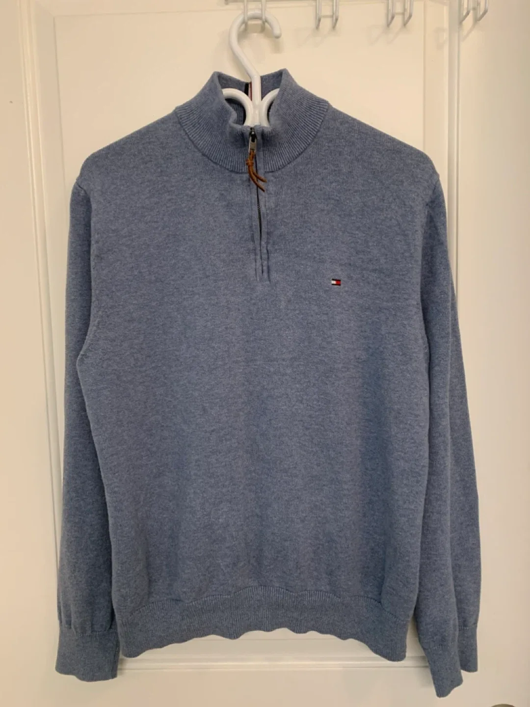 Tommy Hilfiger Quarter Zip Sweater - Large #cleanout