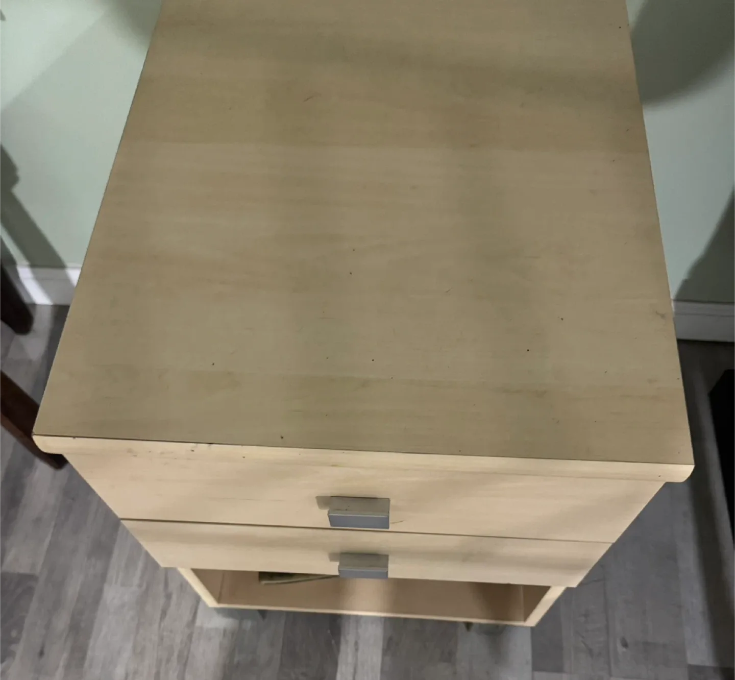 Wooden Bedside Table with 2 Drawers image indicator(4)