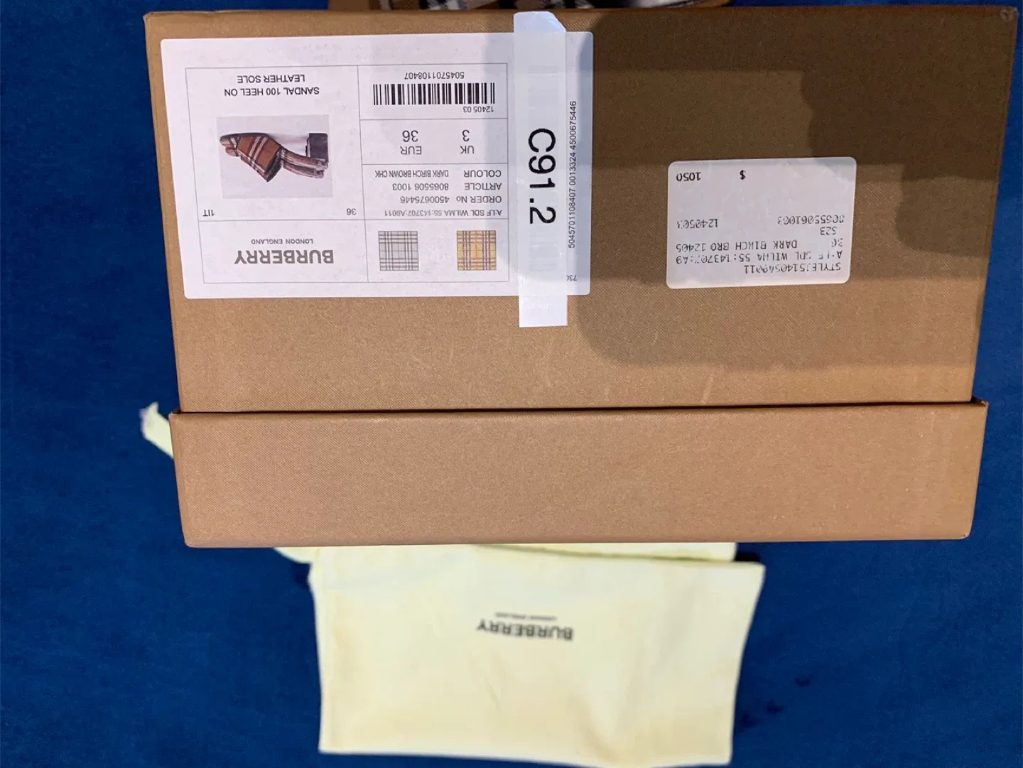 Burberry Plaid Mules Size 36 image indicator(9)