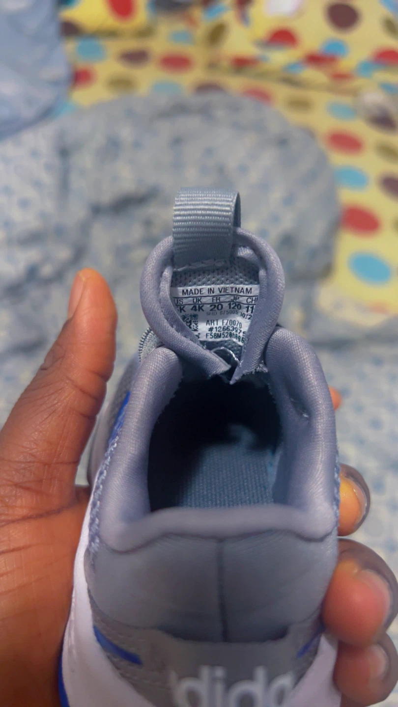 Adidas Toddler Grey/Blue Sneakers - Size 5K - photo 2