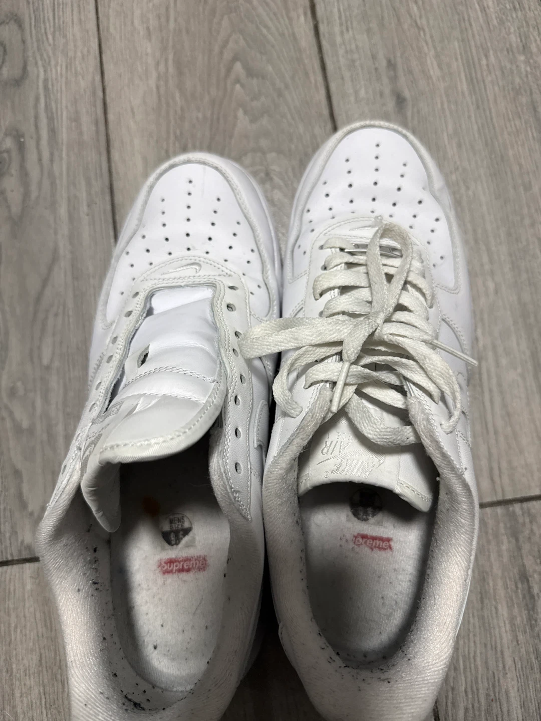 Nike Air Force 1 Supreme White Sneakers