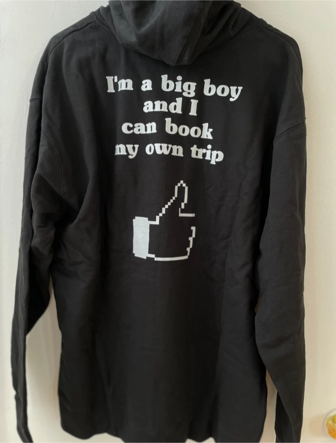 Black Hoodie - Airplane Design