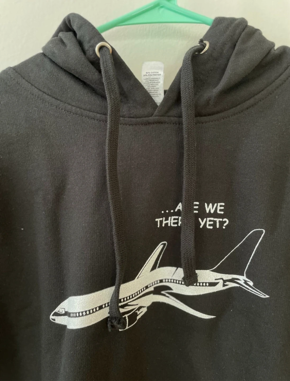 Black Hoodie - Airplane Design - photo 3