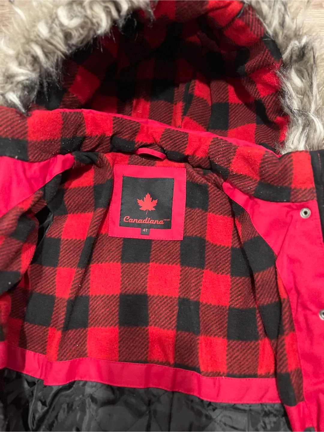 Canadiana Red Winter Jacket - Size 4T image indicator(2)