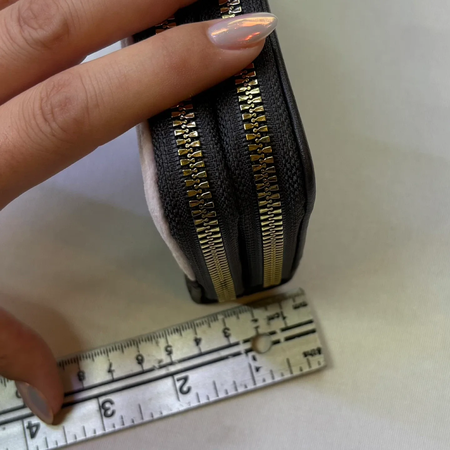 Y2K Juicy Couture Velour Double Zippered Wallet Coin Card Pouch image indicator(4)