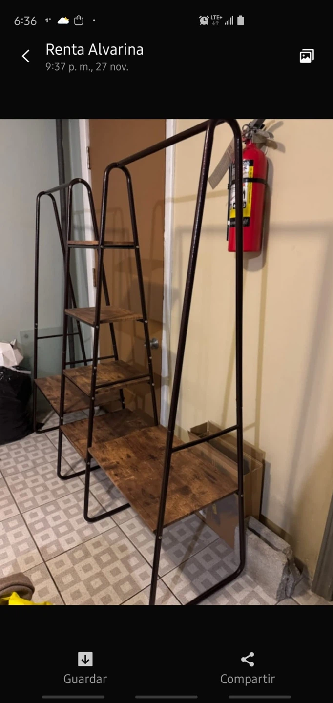 Clothing Rack with Shelves