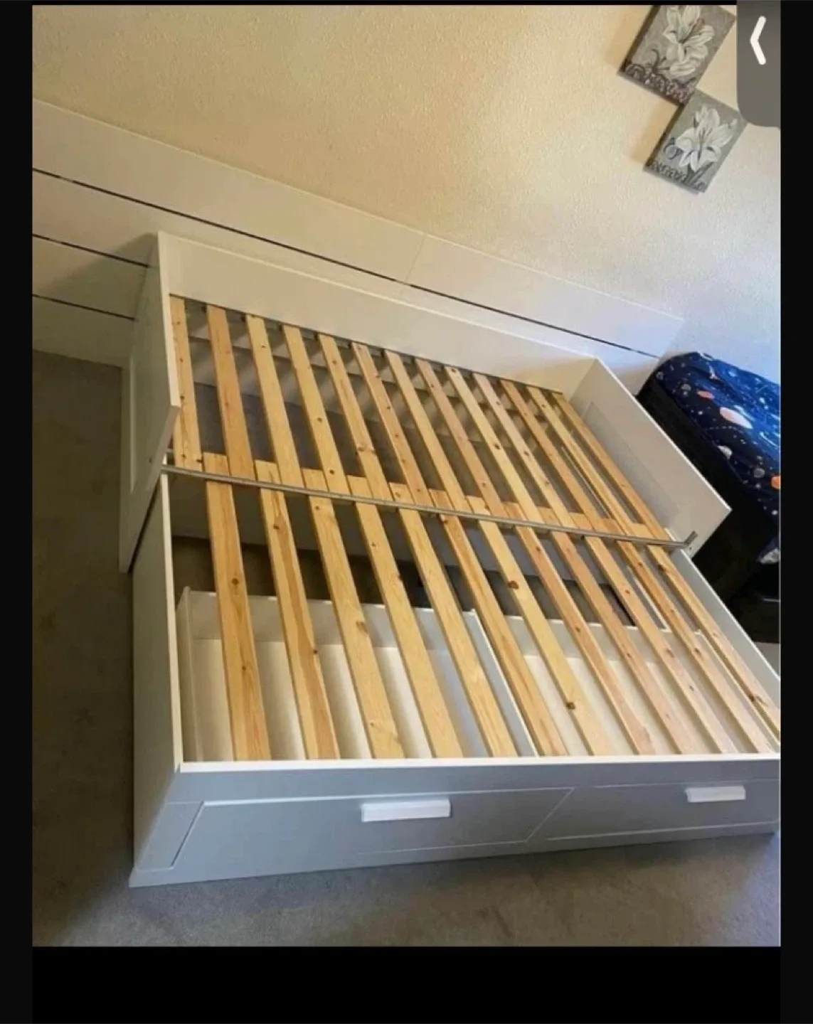 IKEA Brimnes Daybed with 2 Drawers - White