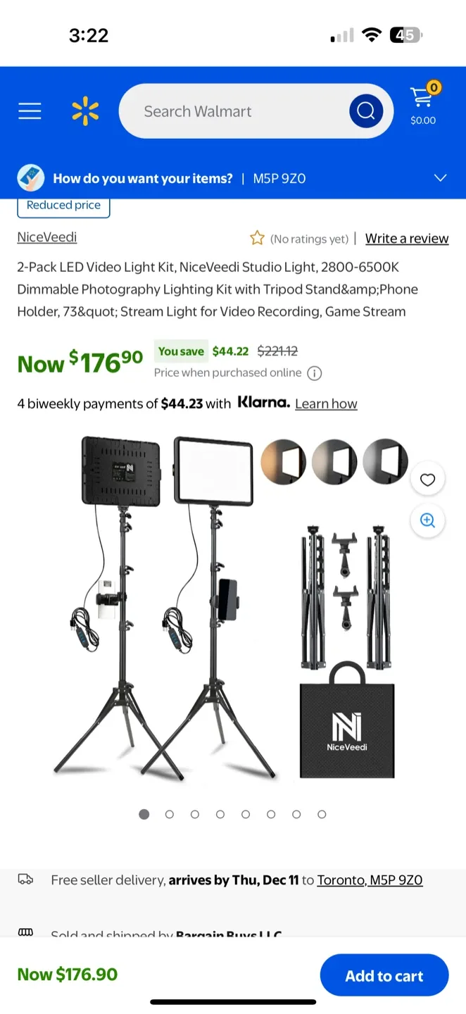 NiceVeedi Video Light Kit, Adjustable Brightness image indicator(10)
