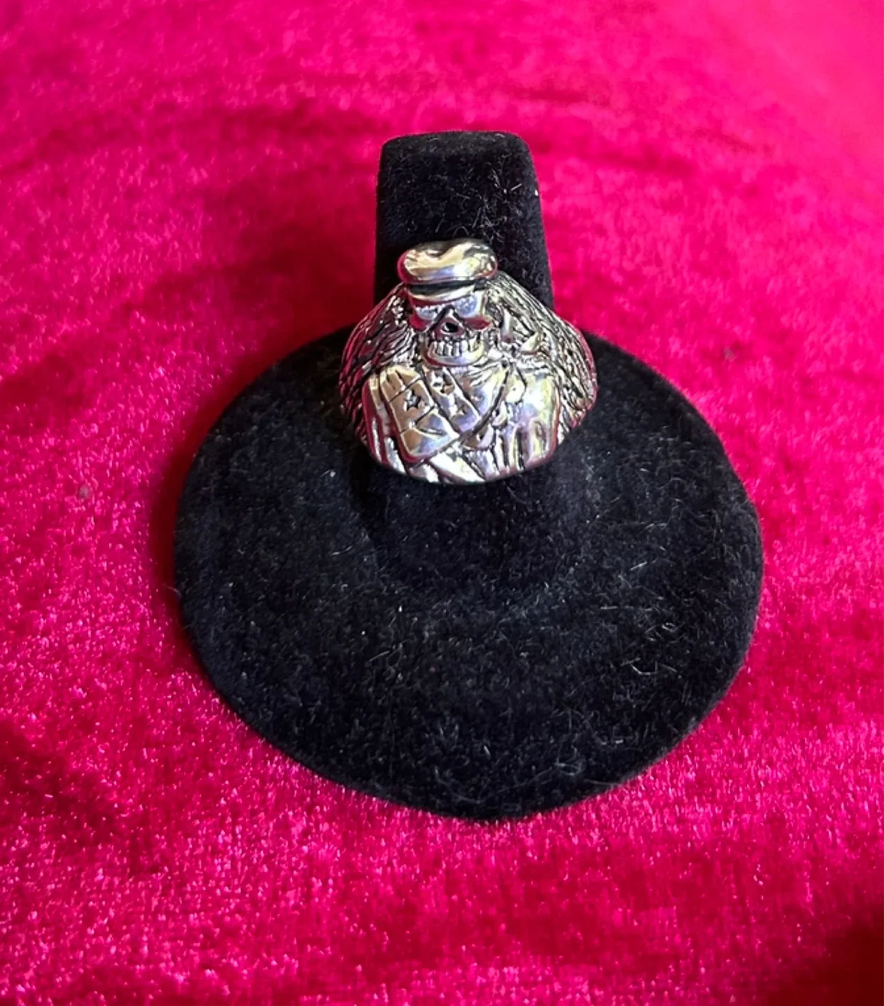 Vintage Biker Ring - Size 8 - G&S - Skull Ring - MENS RING