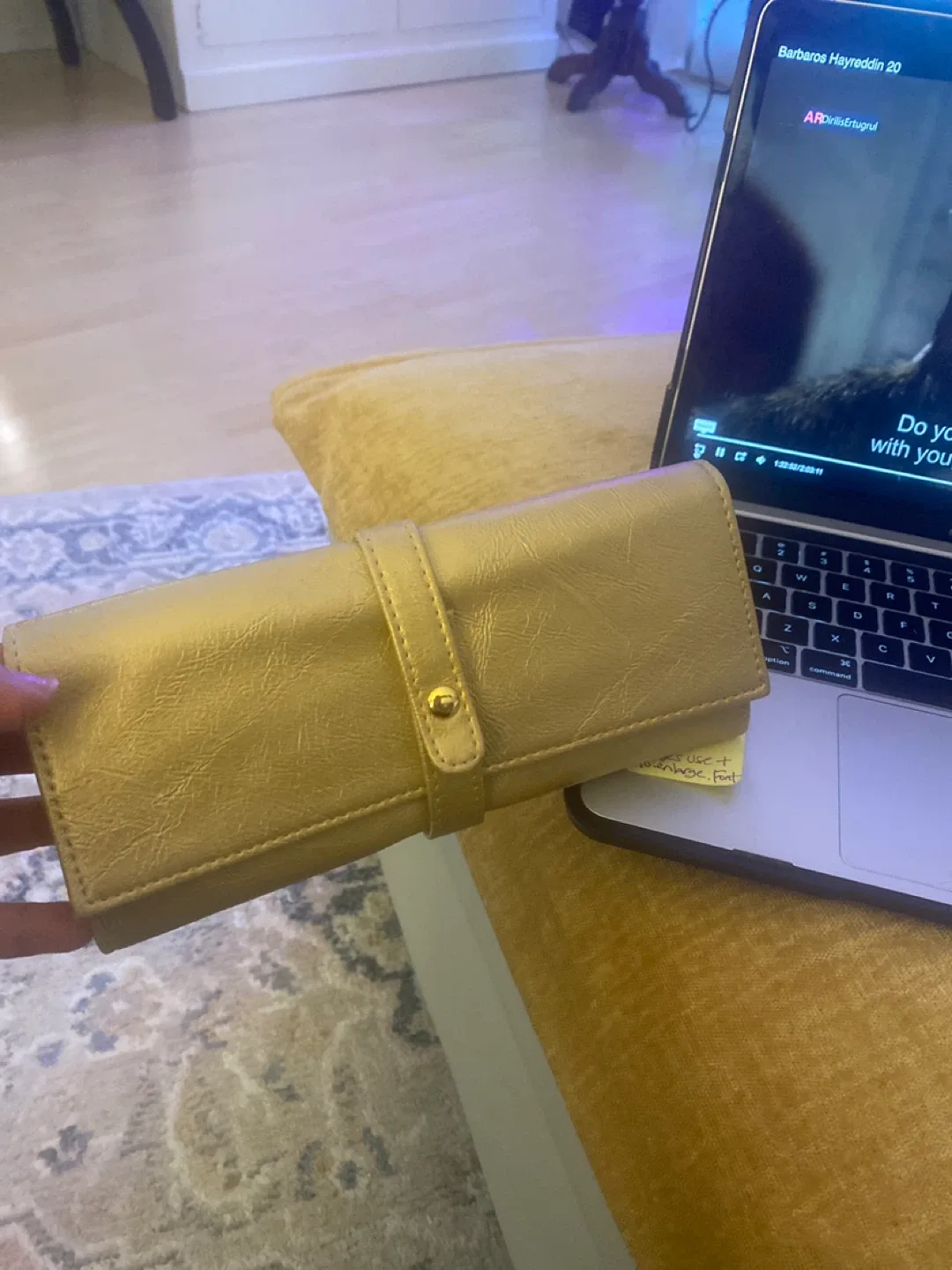 #Cleanout - Gold Jewelry Roll Travel Case image indicator(3)