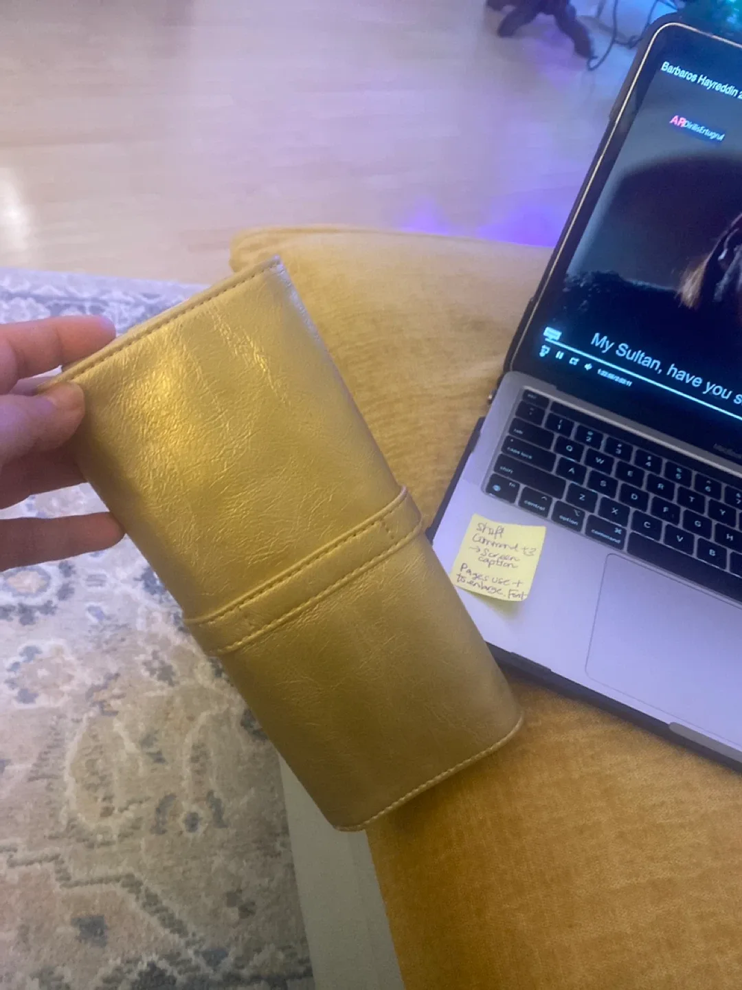 #Cleanout - Gold Jewelry Roll Travel Case image indicator(4)