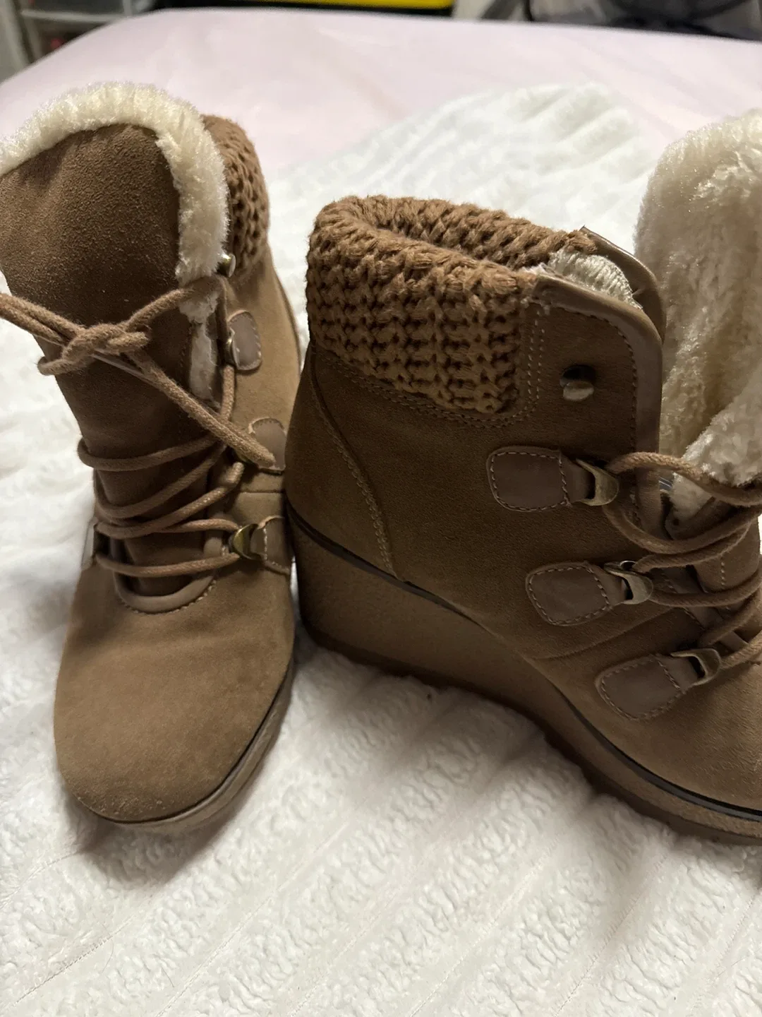 Cougar Brown Suede Winter Boots