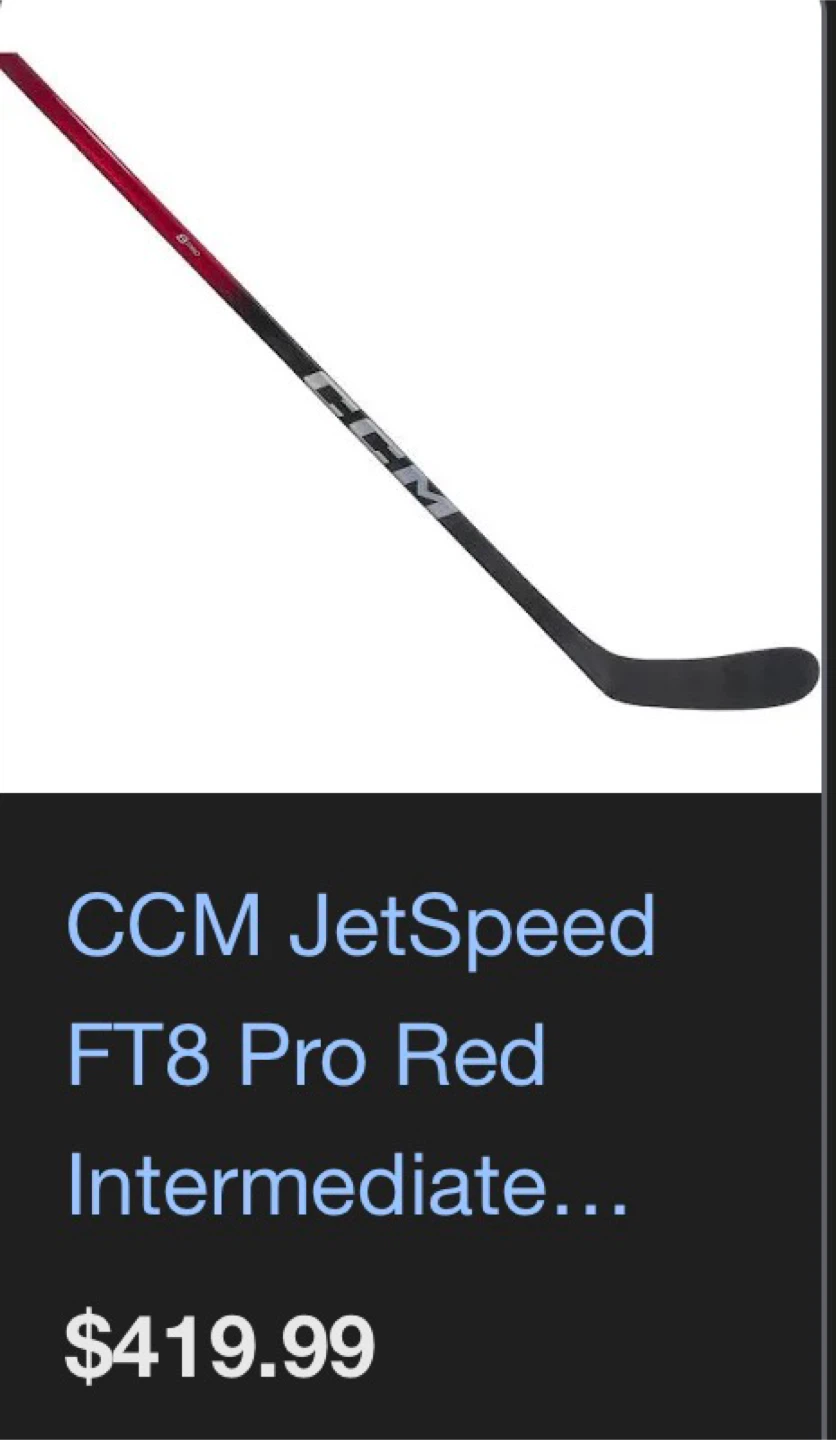 CCM JetSpeed FT8 Pro Orange Hockey Stick - photo 4