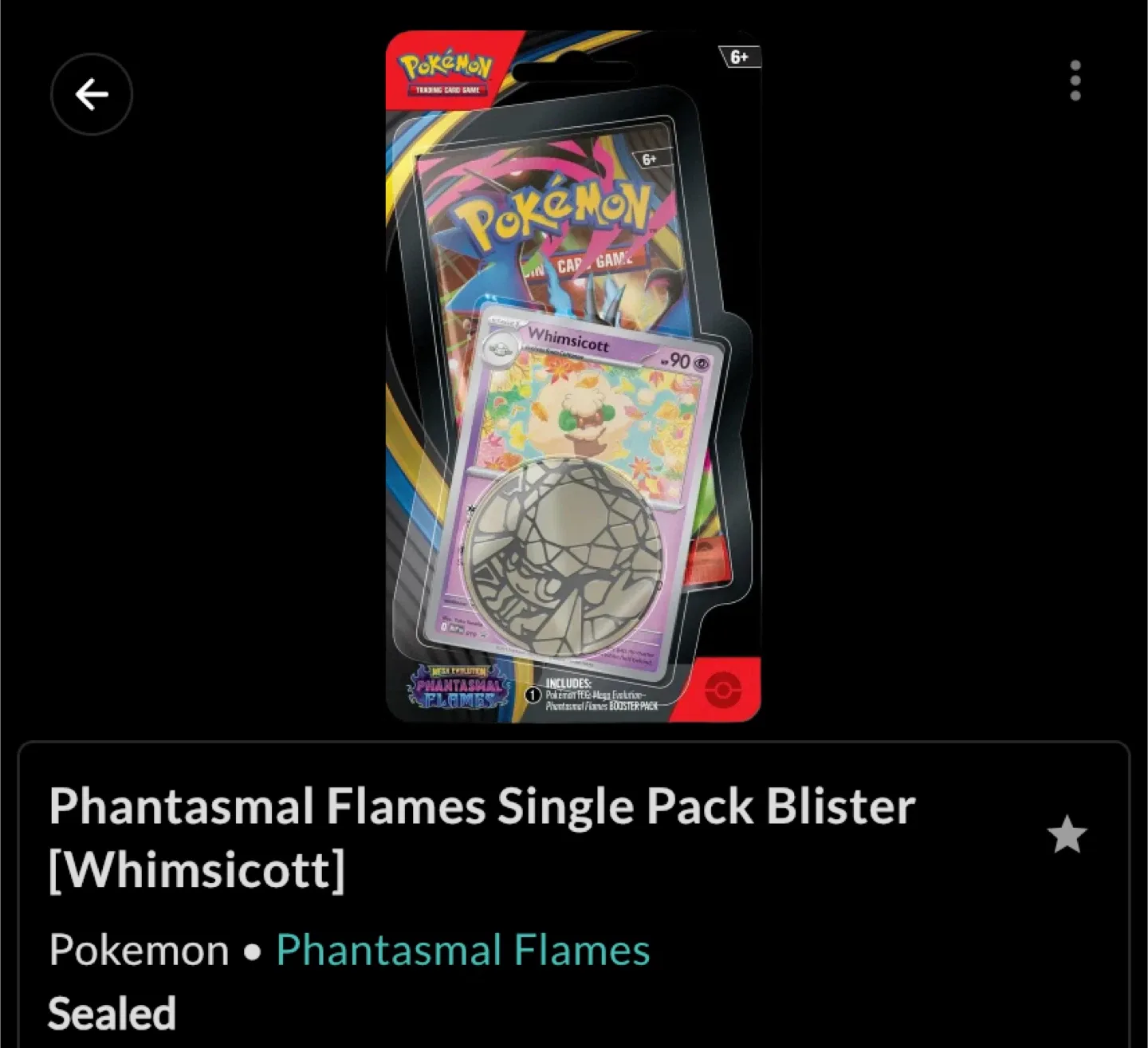 Phantasmagoria Flames, Blister Pack