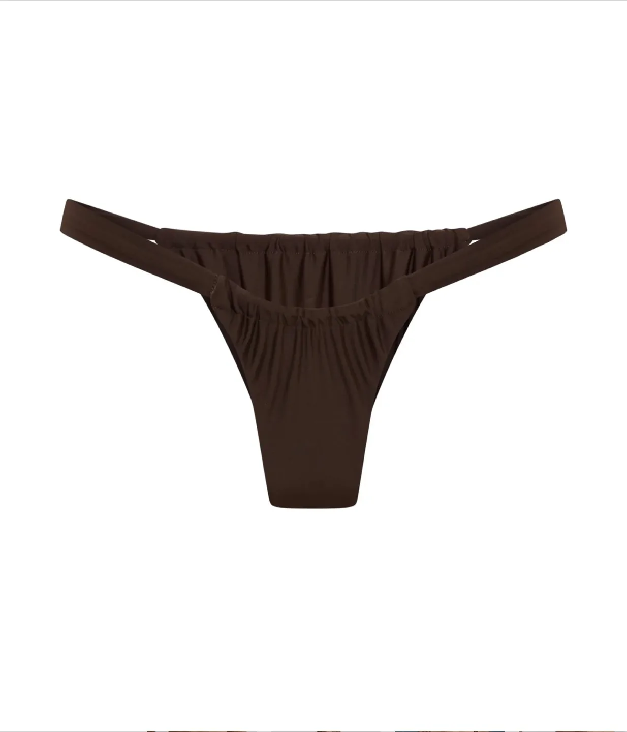 Vacay Swimwear Rhodes Bikini Bottoms Brown Extra Small NEW