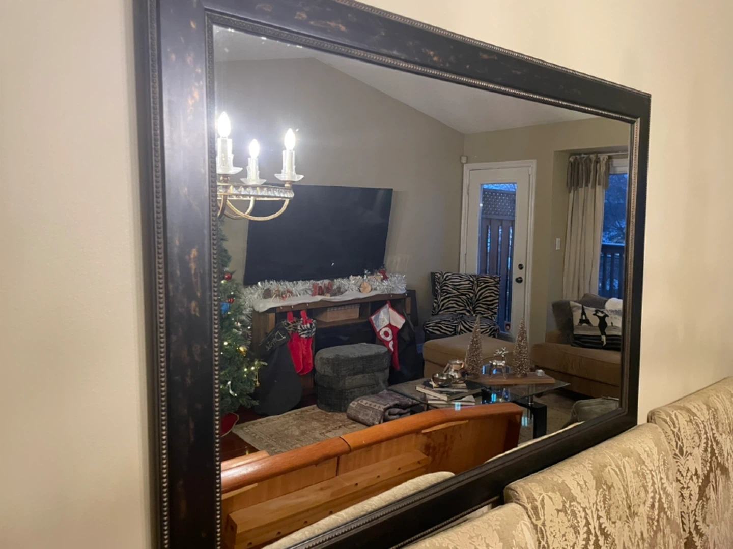 Large Decorative Wall Mirror — 41” x 28”