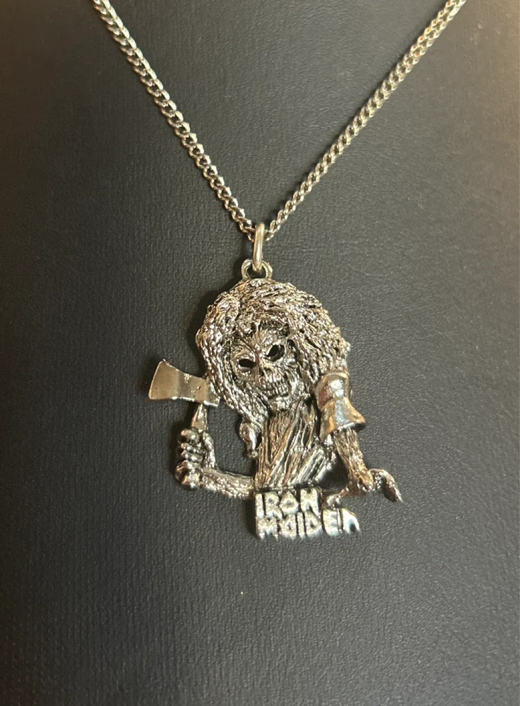 Vintage 1980’s Iron Maiden Silver Necklace image indicator(2)
