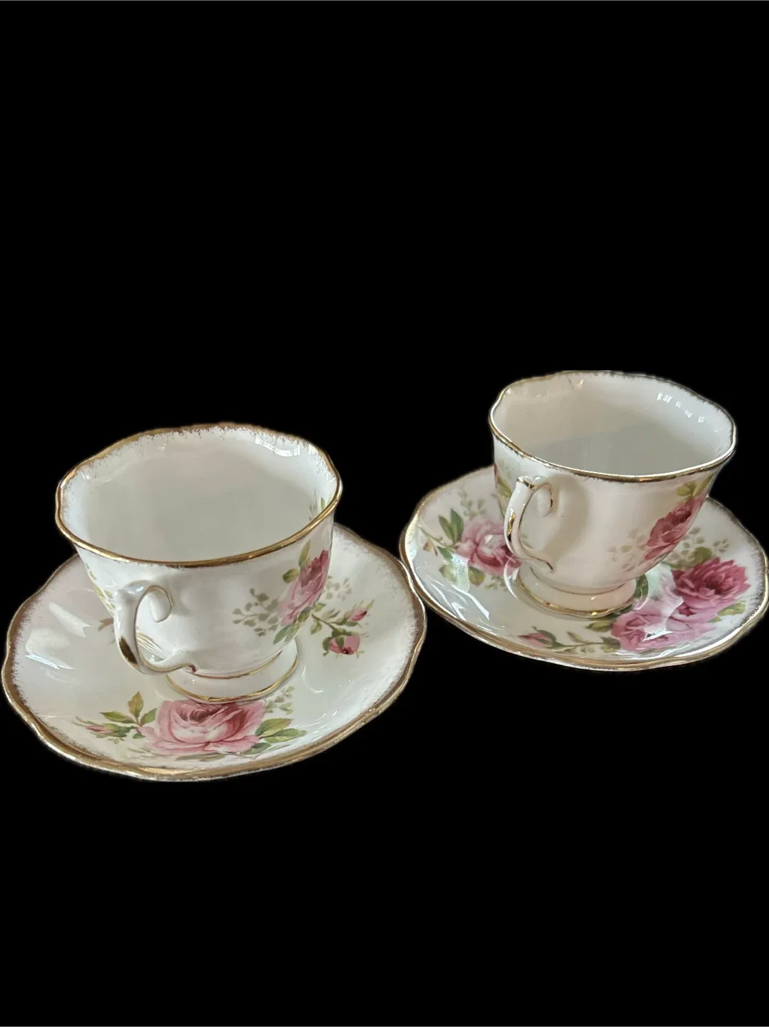 Royal Albert Tea Cups & Saucers (9 Sets)