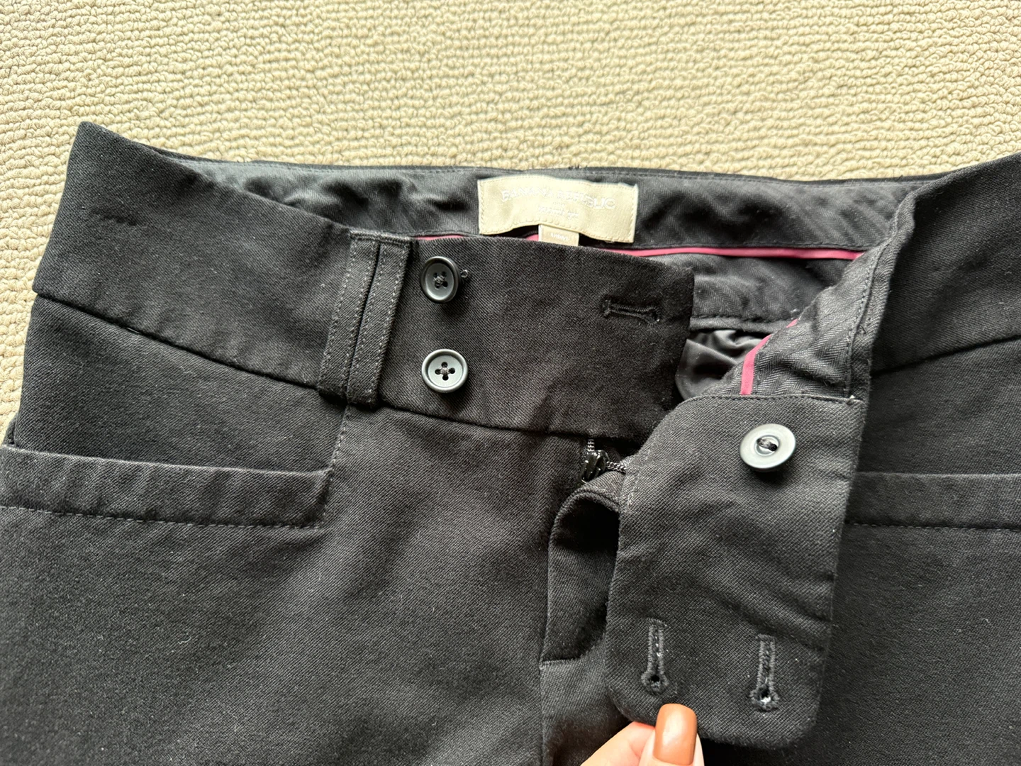 Banana Republic Martin Fit Black Pants - Size 0 - photo 4