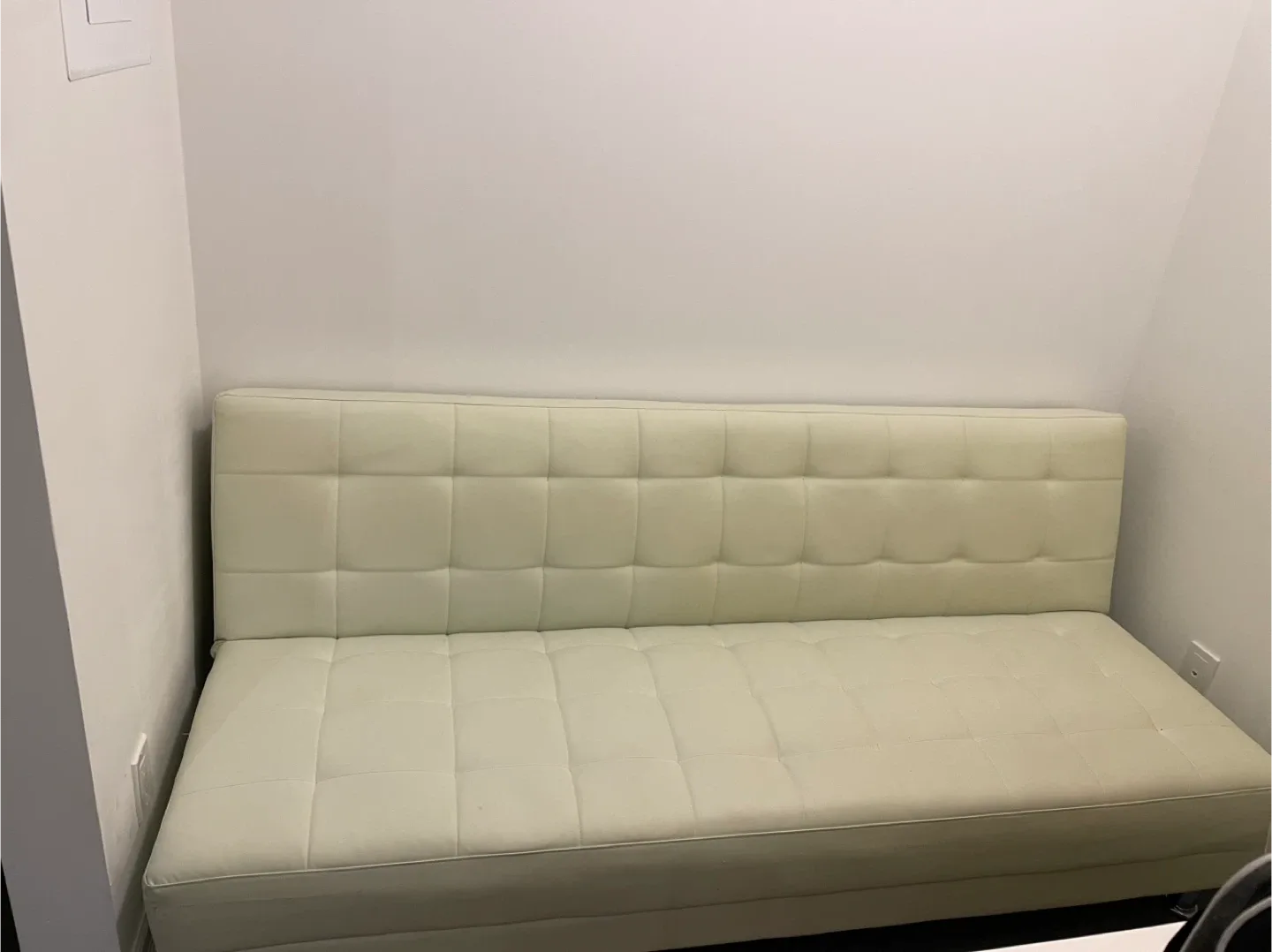 Off-White Futon Sofa Bed