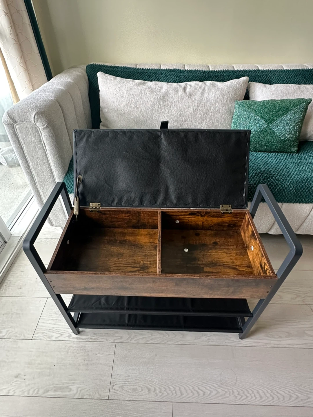 Shoe Rack with Storage Bench