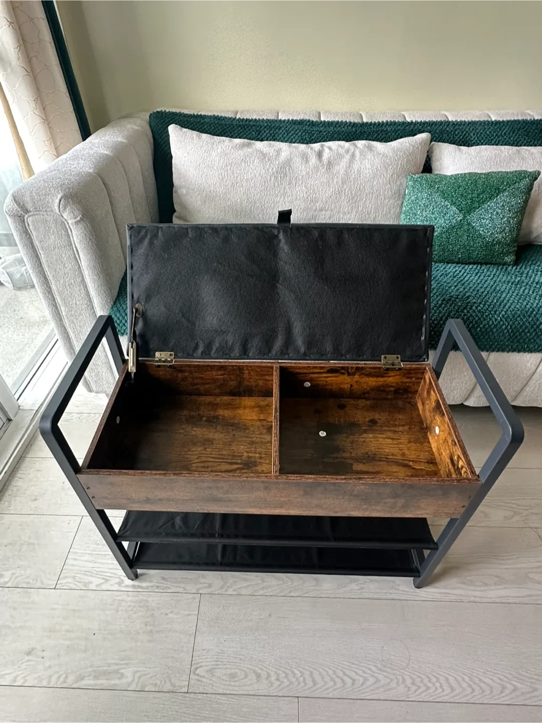 Shoe Rack with Storage Bench