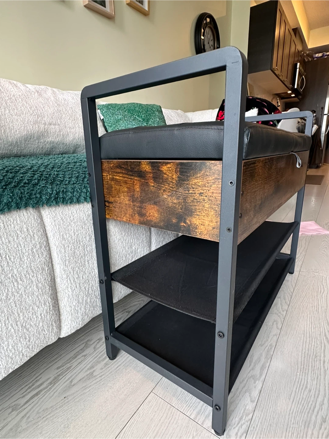 Shoe Rack with Storage Bench - photo 4