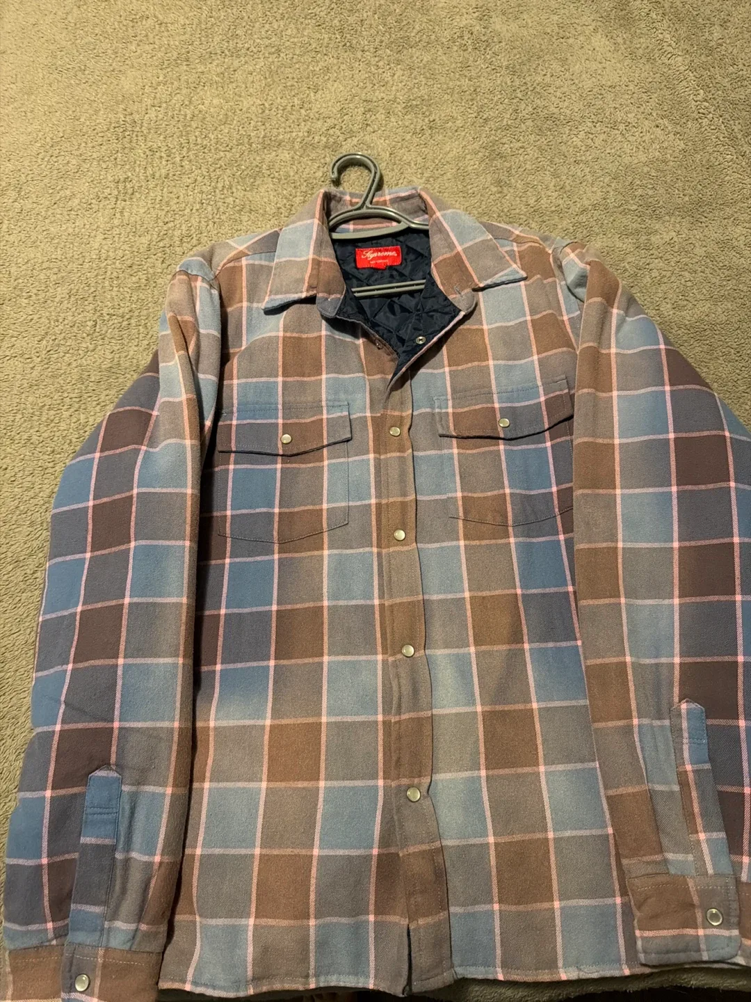 Supreme Plaid Flannel Shirt Jacket