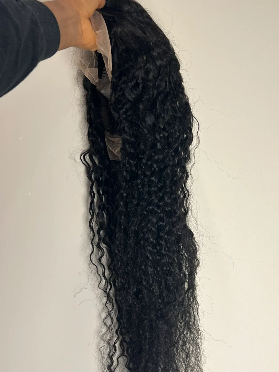 Human Hair Black Curly Wig image indicator(4)