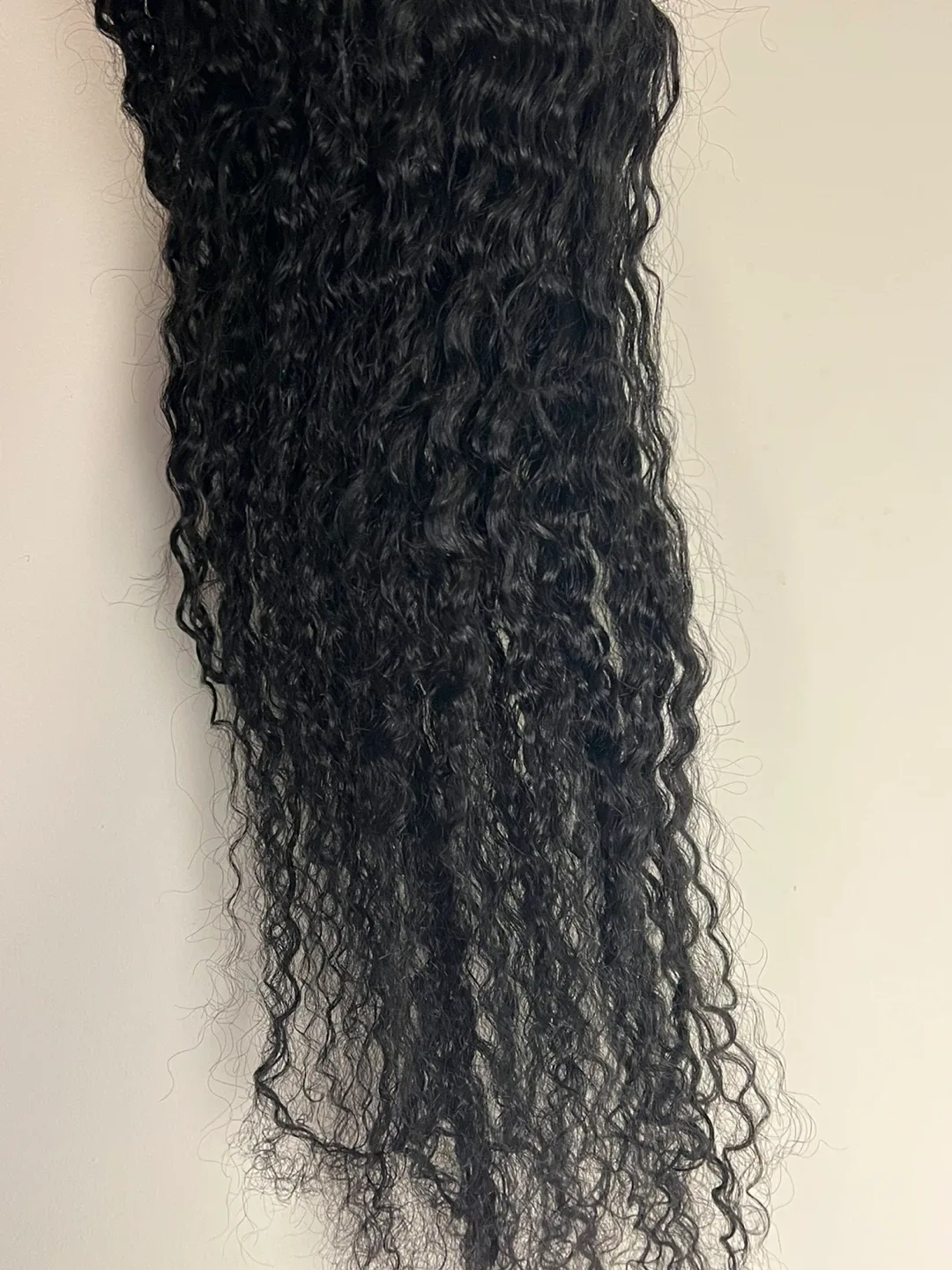 Human Hair Black Curly Wig image indicator(6)