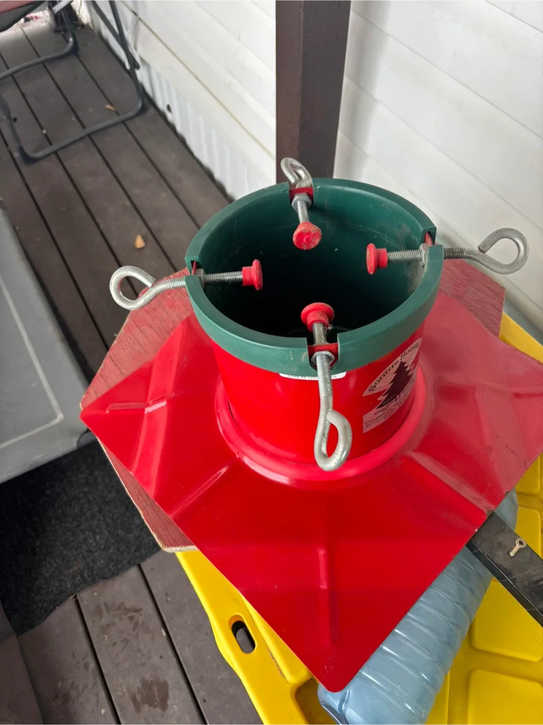 Santa's Trees Christmas Tree Stand - Red & Green