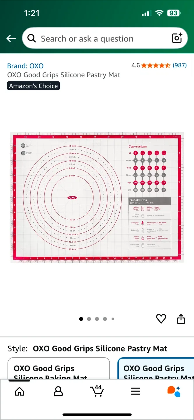 OXO Good Grips Silicone Pastry Mat