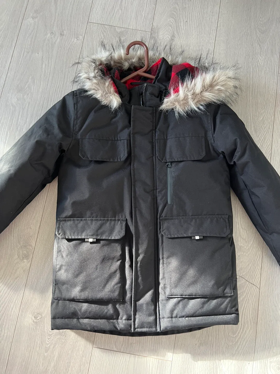 Canadiana Black Winter Parka Size M (7-8) image indicator(3)