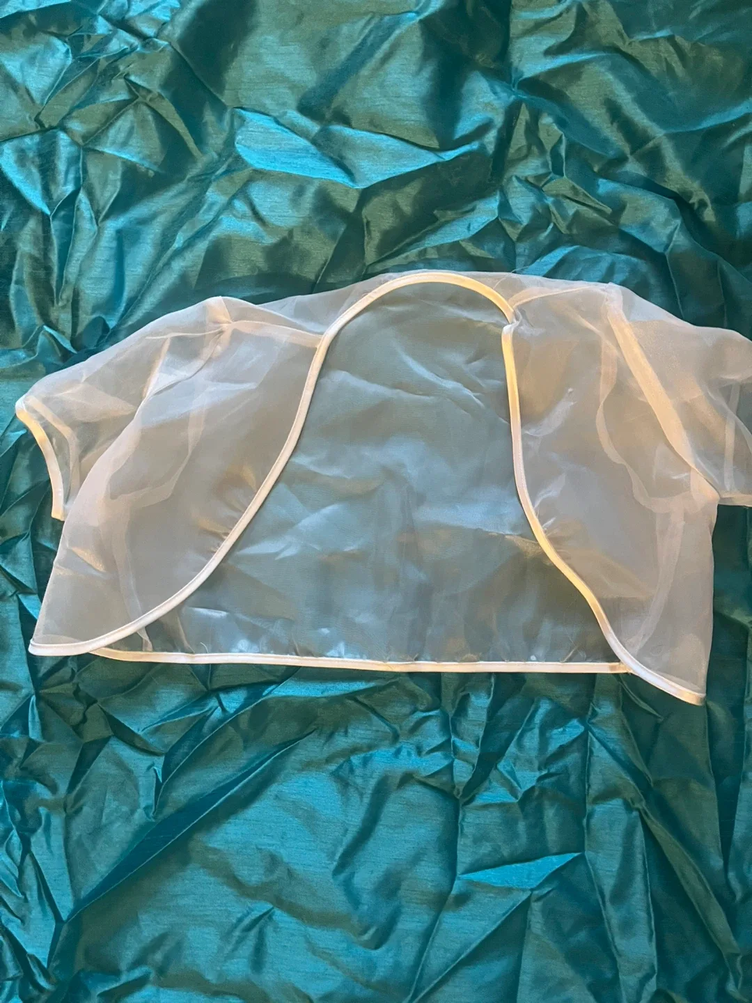 Kids White Dress with Bolero image indicator(3)