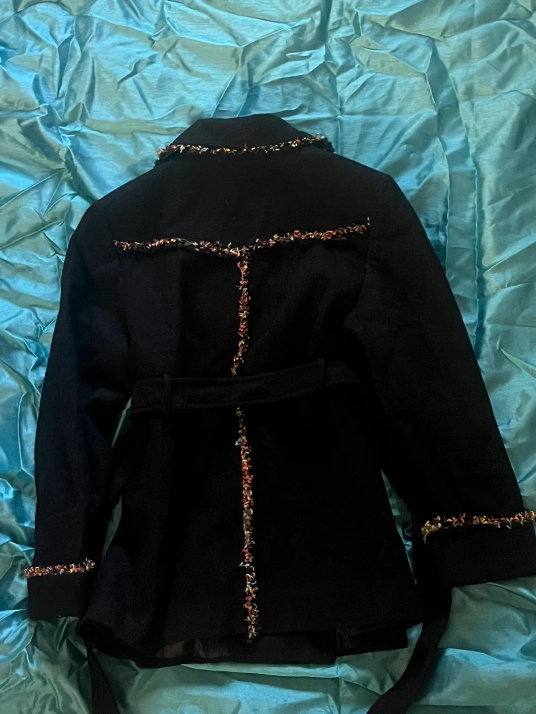 J Collection Black Belted Jacket Kids image indicator(2)