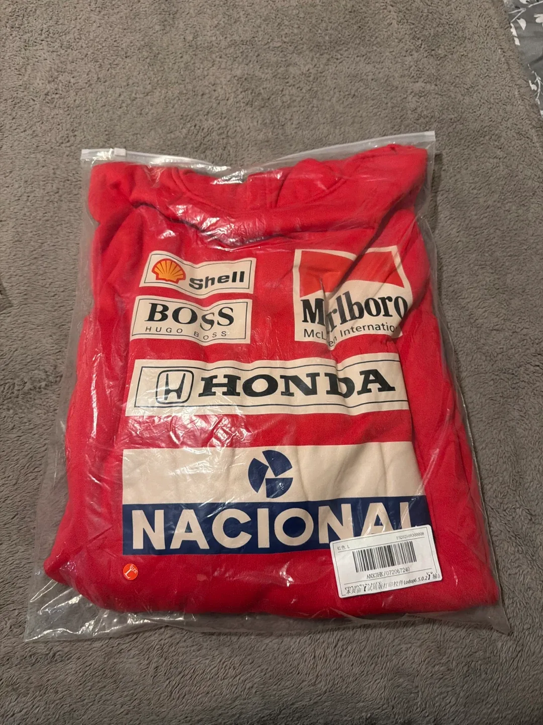 Red Racing Graphic Sweatshirt - Size L