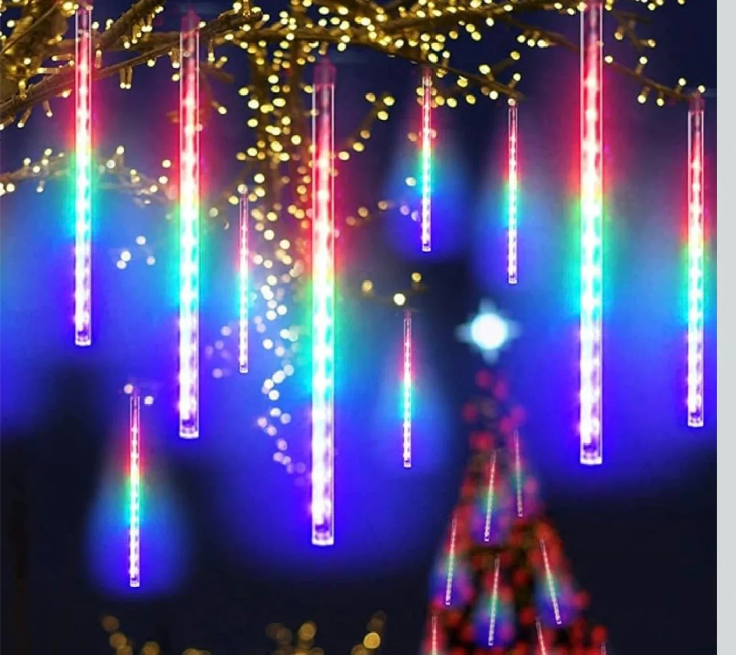 InStyle Holiday Cascading Icicle Light Set image indicator(2)