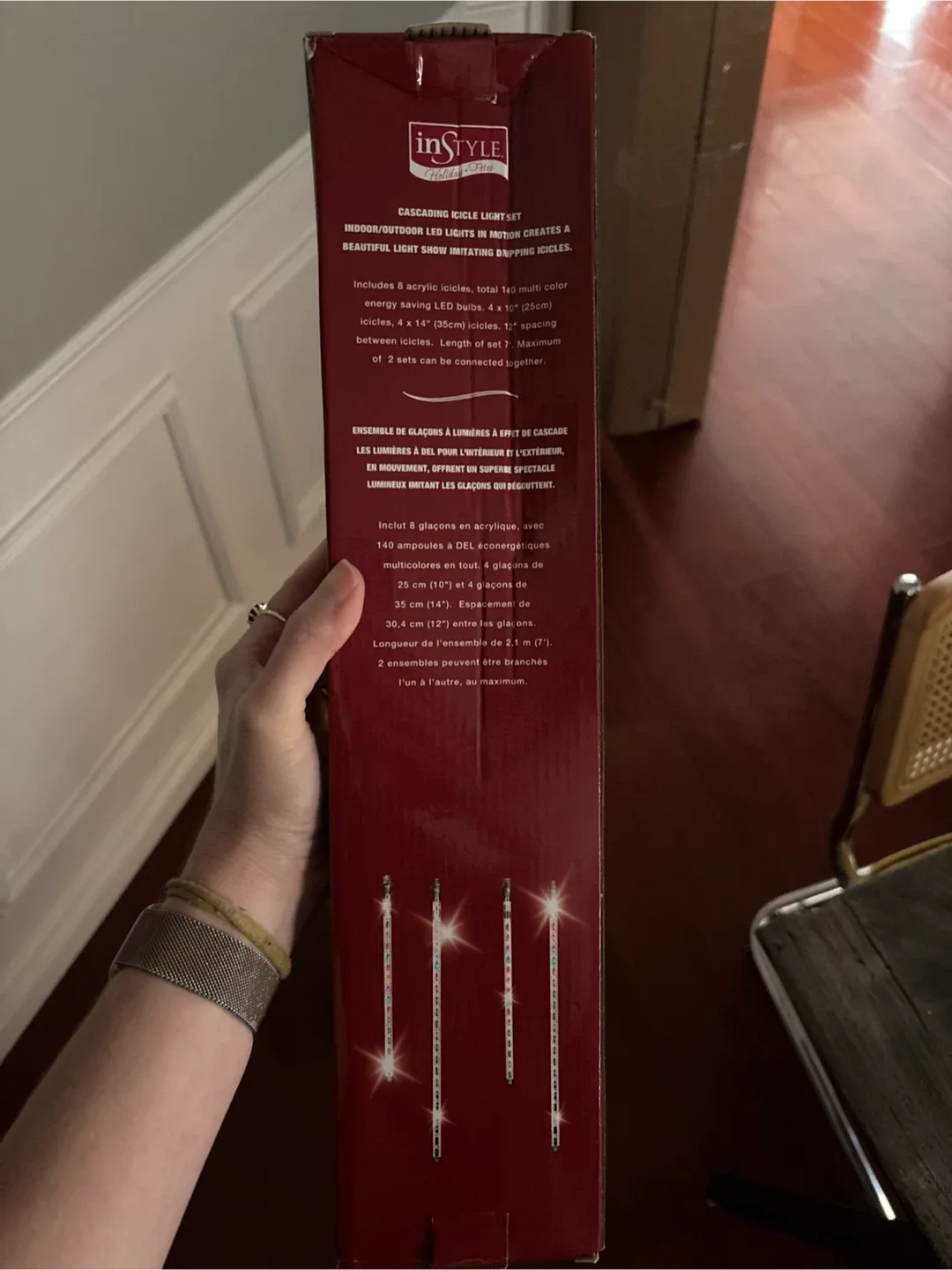 InStyle Holiday Cascading Icicle Light Set image indicator(5)