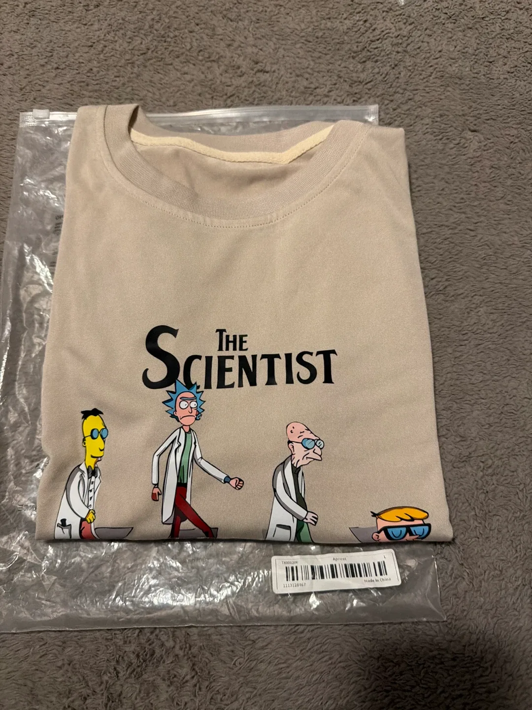 The Scientist T-shirt - Apricot - Size L