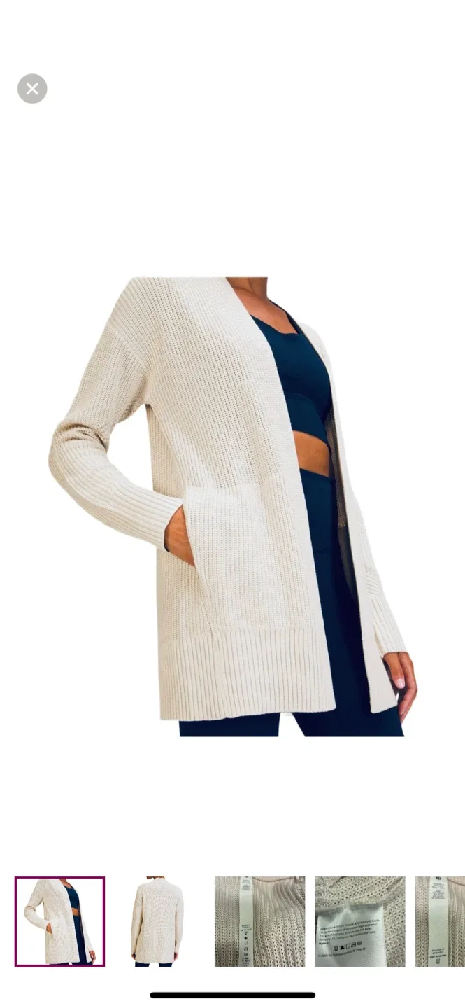 Lululemon Cashlu Wrap Cardigan Size XS