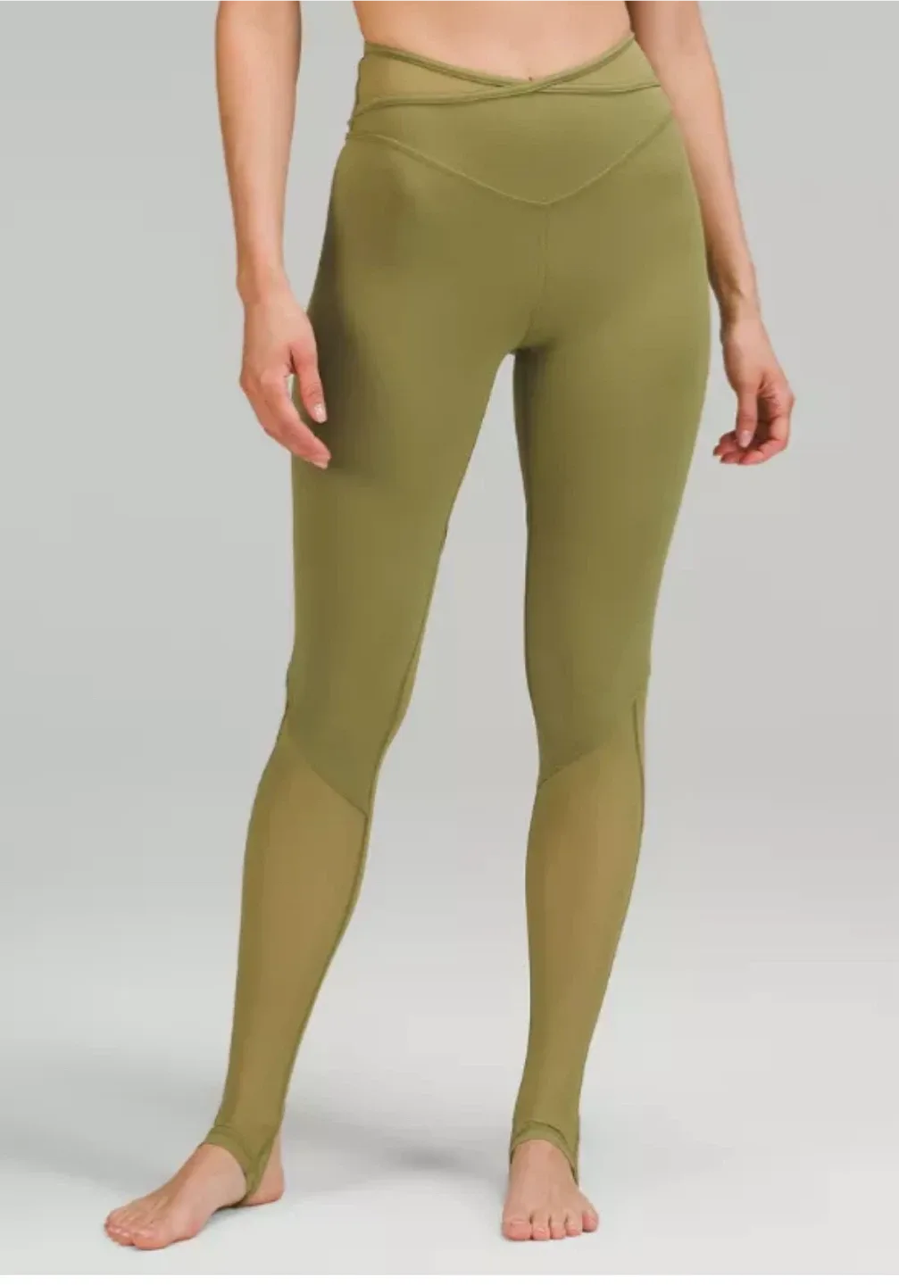 Lululemon Olive Green Stirrup Leggings