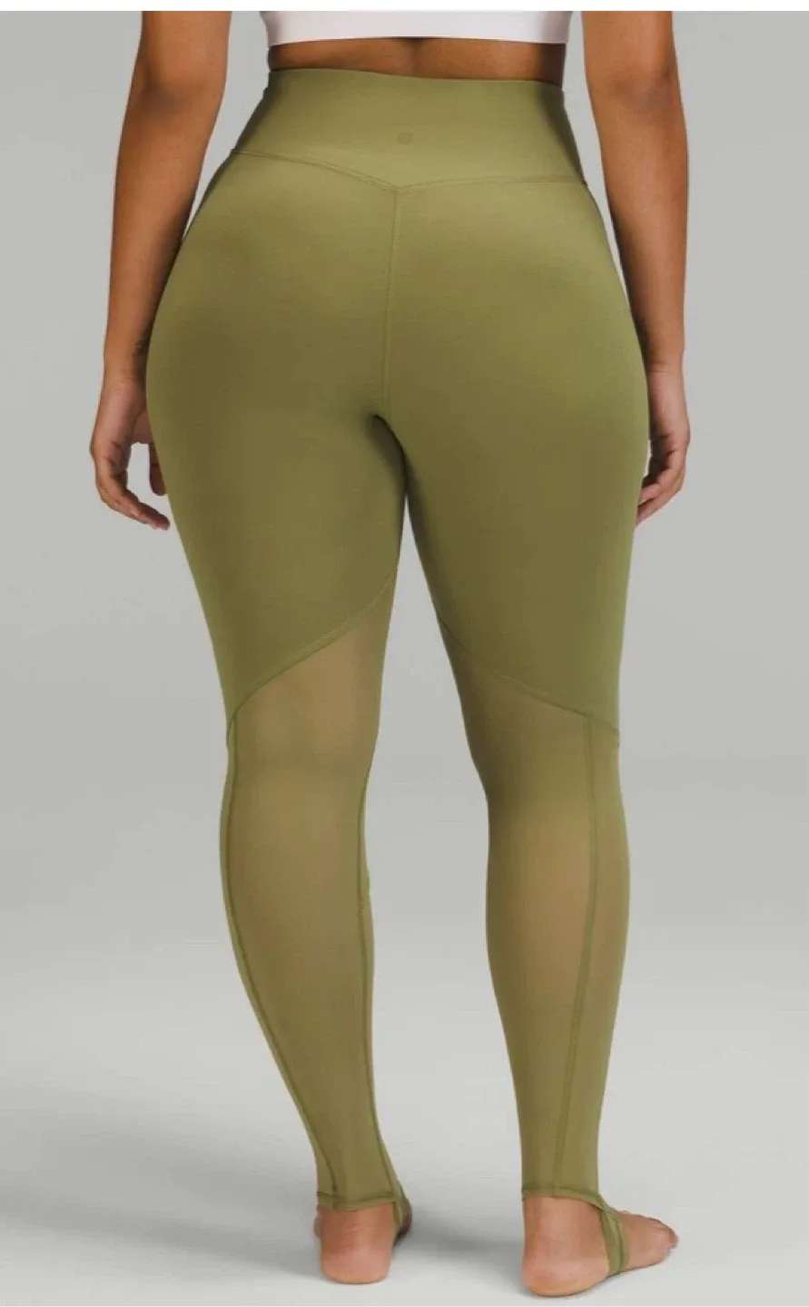 Lululemon Olive Green Stirrup Leggings image indicator(4)