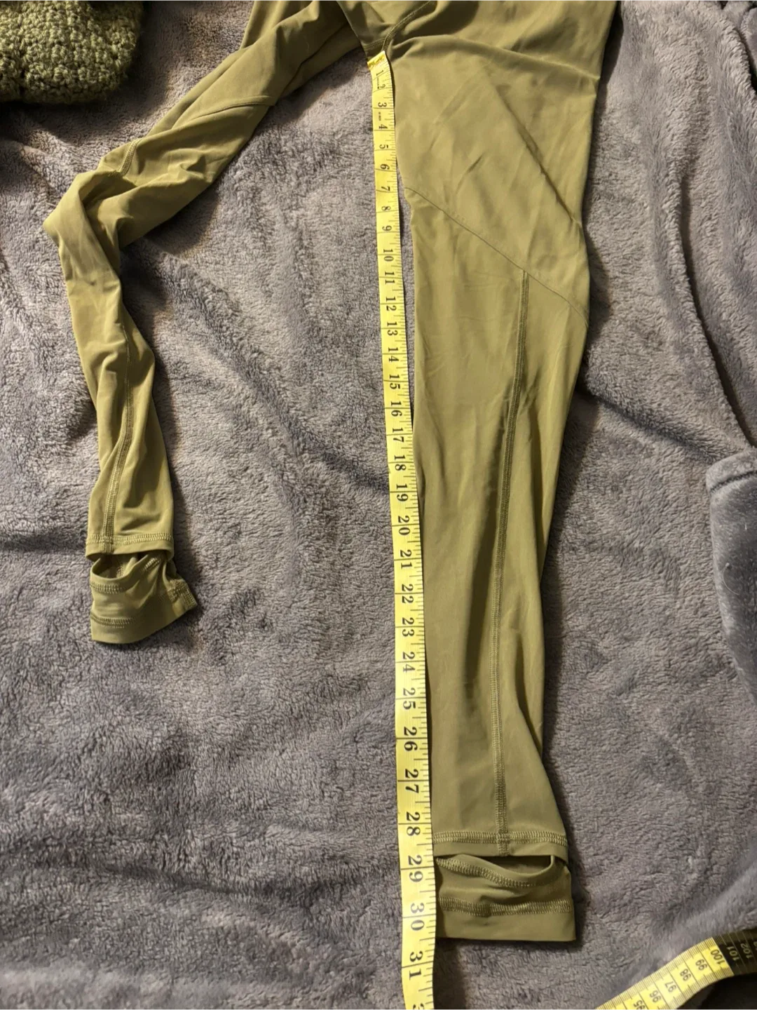 Lululemon Olive Green Stirrup Leggings image indicator(5)