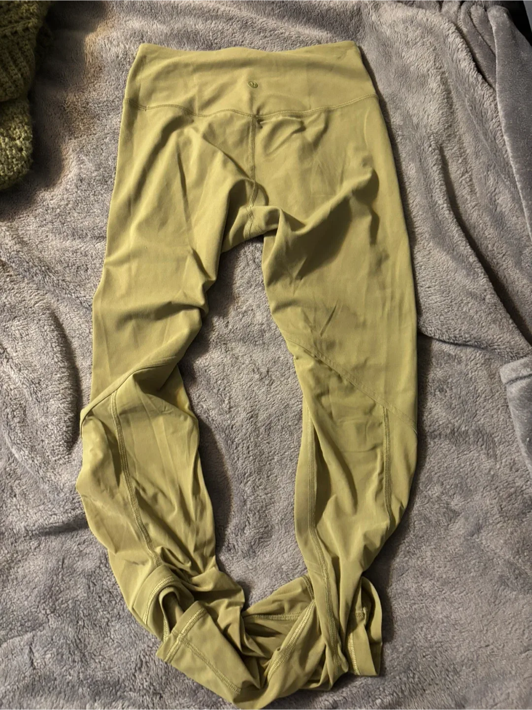 Lululemon Olive Green Stirrup Leggings image indicator(8)