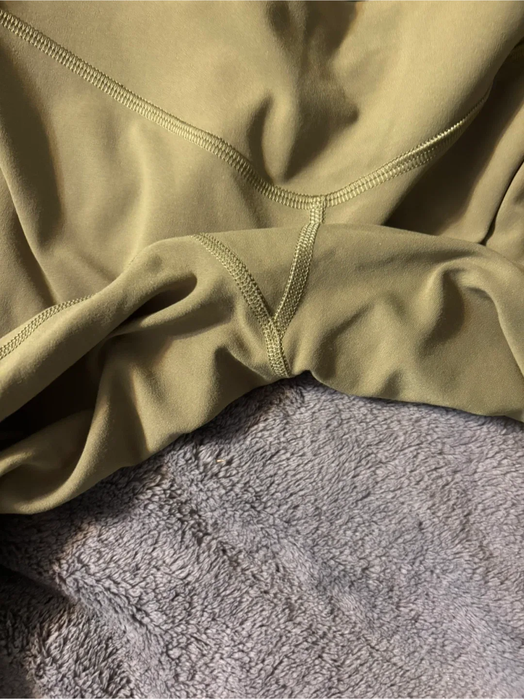 Lululemon Olive Green Stirrup Leggings image indicator(10)