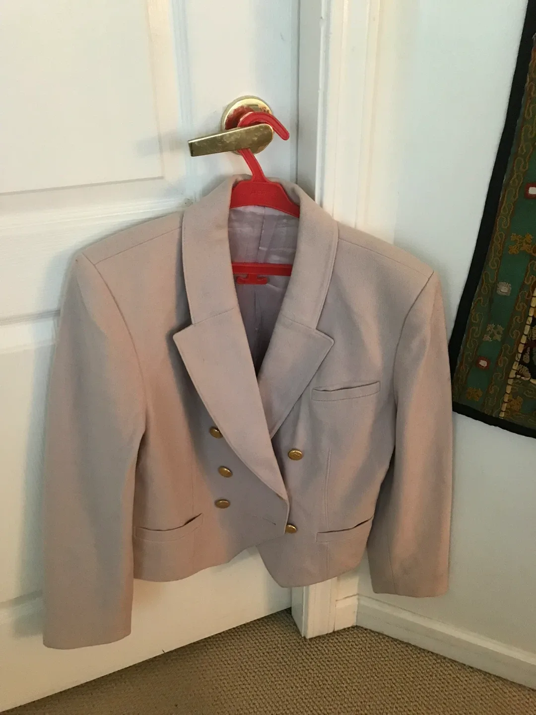 #cleanout Vintage Double-Breasted Blazer wool & cashmere image indicator(2)