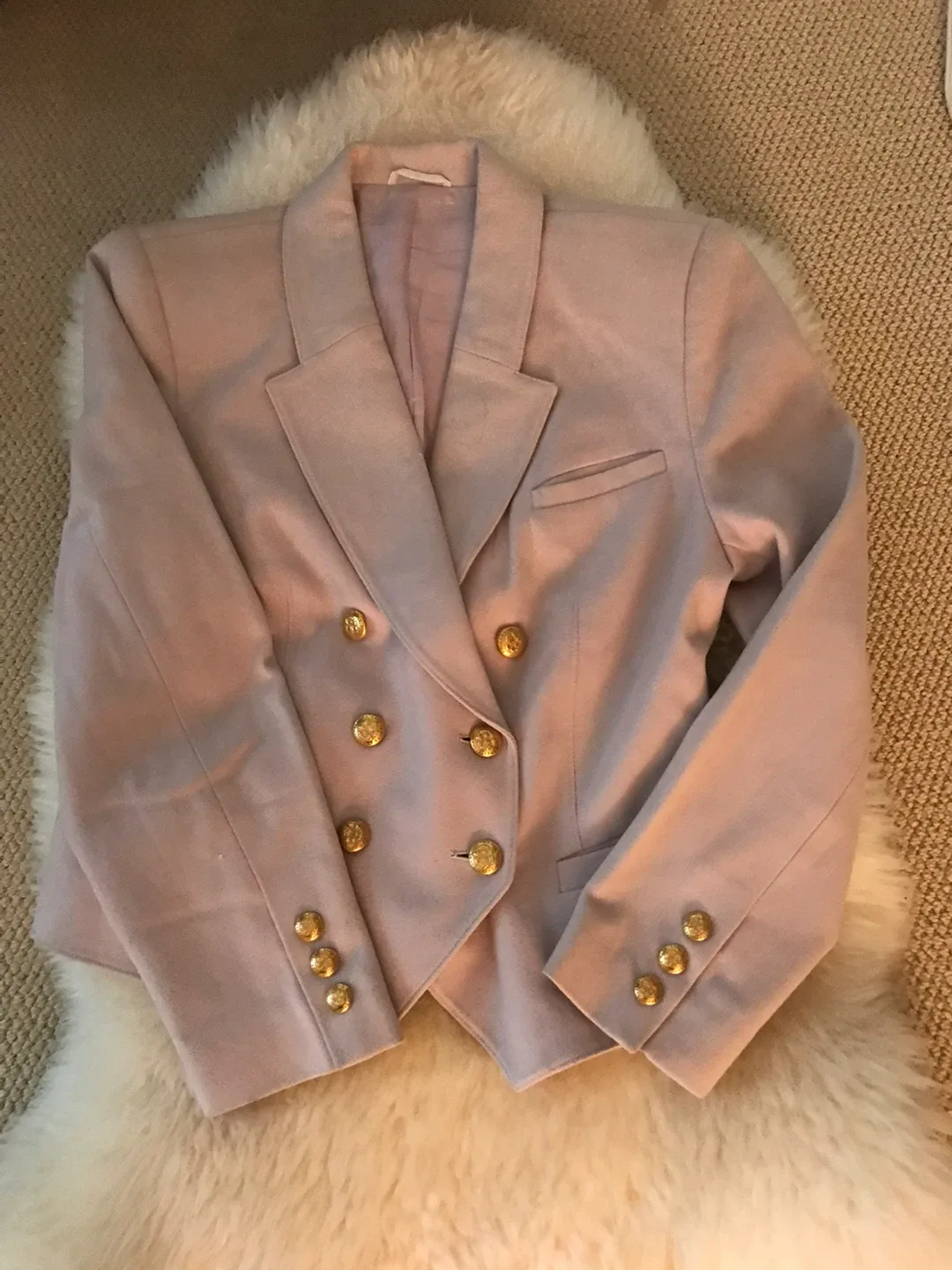 #cleanout Vintage Double-Breasted Blazer wool & cashmere