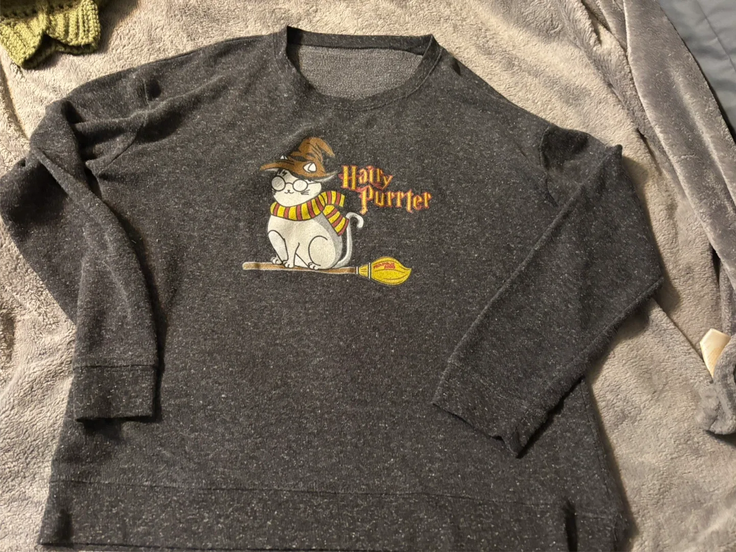 Harry Purrter Cat Sweatshirt - Size L