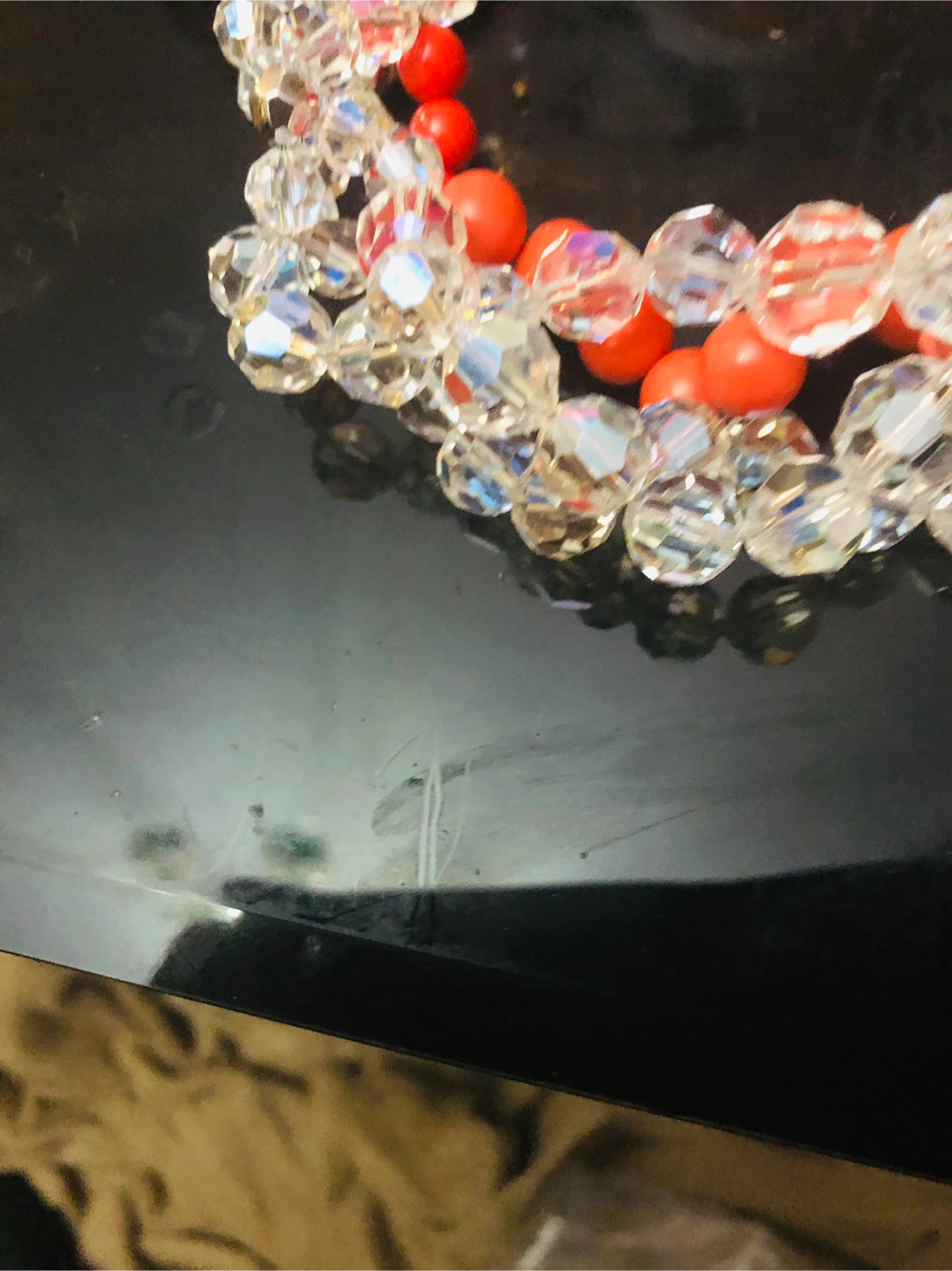 Swarovski Crystal & Red Bead Necklace - photo 5